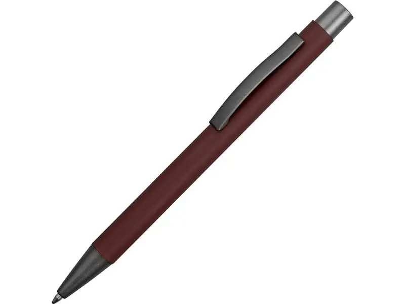 Ручка металлическая soft-touch шариковая Tender, бургунди - 18341.15