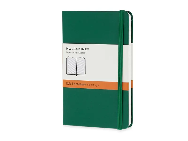Записная книжка Moleskine Classic (в линейку) в твердой обложке, Pocket (9x14см), зеленый - 60511103