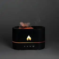 Увлажнитель-ароматизатор с имитацией пламени Fuego, 16x8x11 см; упаковка: 17x8x12 см