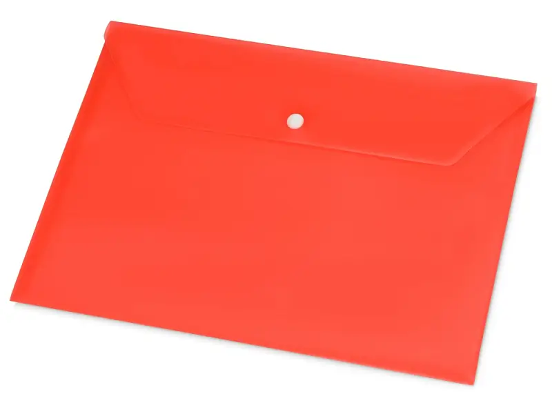 Папка-конверт А4 с кнопкой, красный - 19114