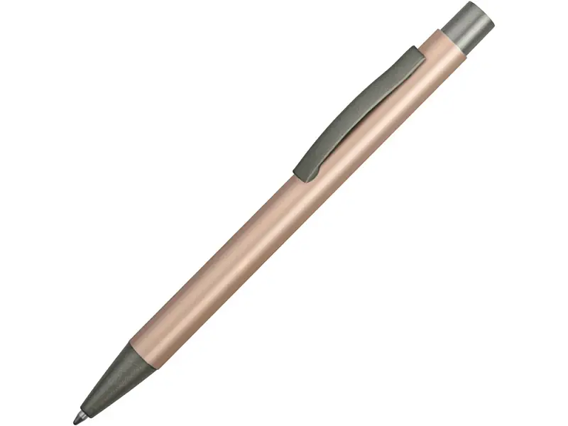 Ручка металлическая soft touch шариковая Tender, розовое золото/серый - 18341.05