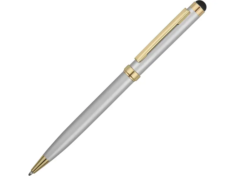 Ручка шариковая Голд Сойер со стилусом, серебристый - 41091.00