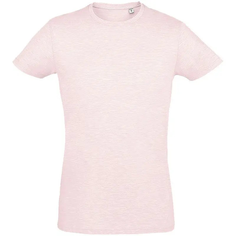 Футболка мужская приталенная Regent Fit розовый меланж, размер XS