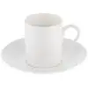 Кофейная пара Mansion ver.2, чашка: диаметр 5,6 см, высота 6,4 см, ширина с ручкой 8,1 см; блюдце: 12,3х12,3х1,6 см