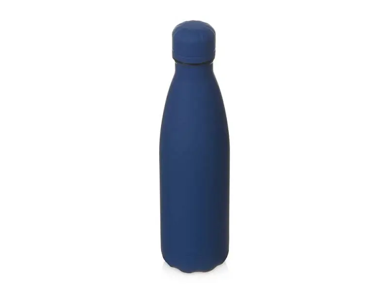 Вакуумная термобутылка Vacuum bottle C1, soft touch, 500 мл, темно-синий - 821362clr