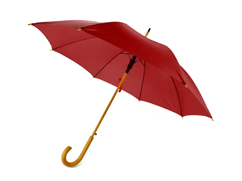 Зонт-трость полуавтоматический с деревянной ручкой - 906101