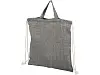 Рюкзак со шнурком Pheebs из 150 г/м² переработанного хлопка, heather maroon