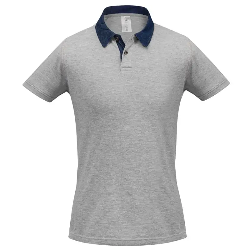 Рубашка поло мужская DNM Forward серый меланж, размер S - PMD309331S