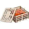 Свеча «Ящик мандаринов», 13,6х13,6х6,6 см