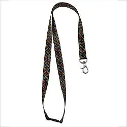 Ланъярд полноцветный Флип с карабином и замком безопасности
