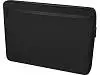 Чехол Rise для ноутбука с диагональю экрана 15,6 дюйма, изготовленный из переработанных материалов согласно стандарту GRS - сплошной черный