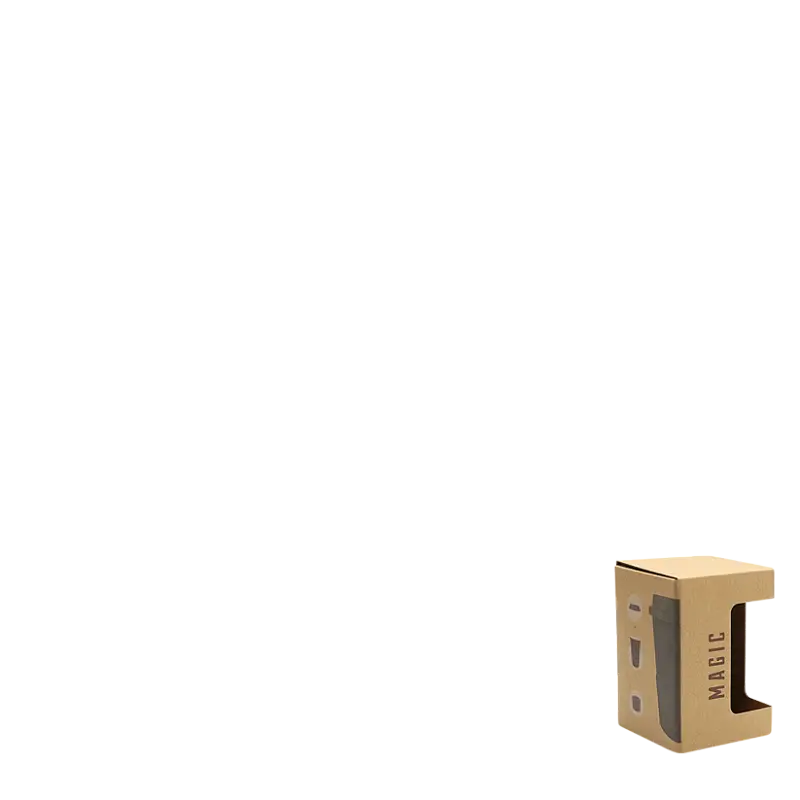 Коробка для кружки "Magic"с окном, коричневый - 6134Z1