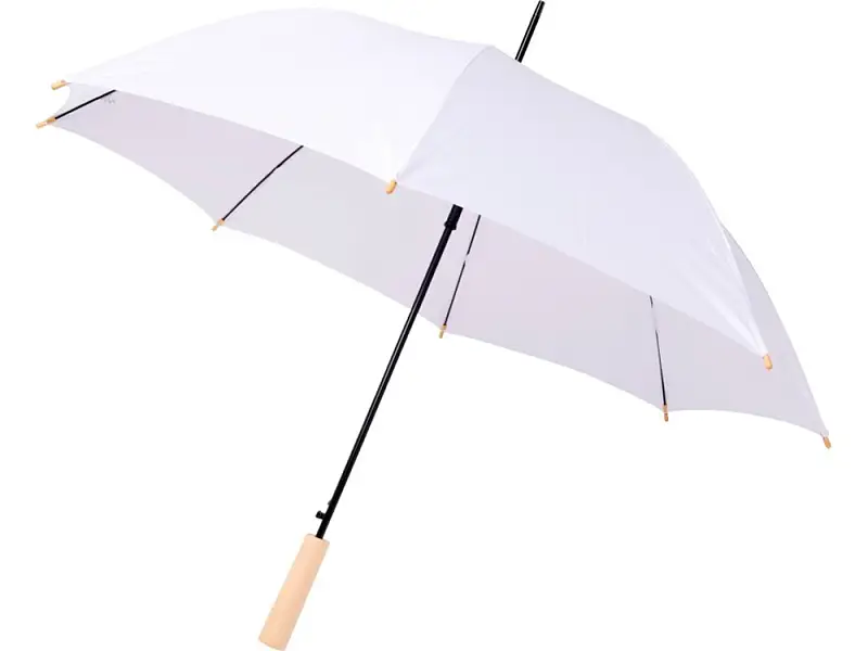 23-дюймовый автоматический зонт Alina из переработанного ПЭТ-пластика, белый - 10940002