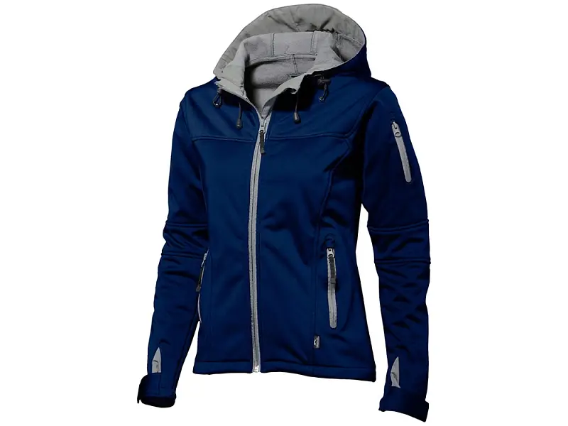 Куртка софтшел Match женская, темно-синий/серый - 3330749S
