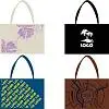 Сумка EcoBag из спанбонда на заказ, 40х46,5х16 см, ширина дна 16,5 см; длина ручки 61 см