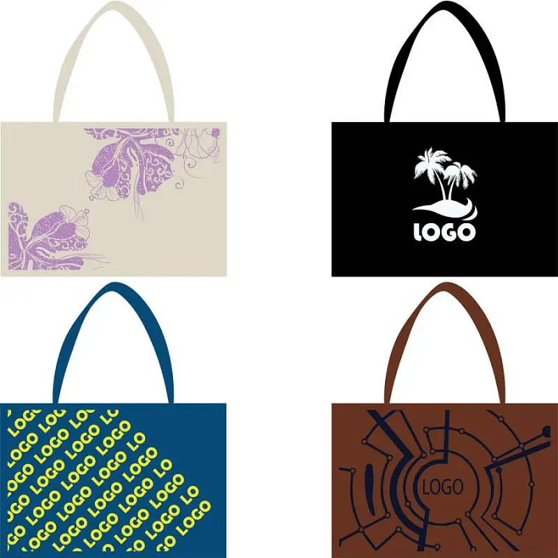 Сумка EcoBag из спанбонда на заказ, 40х46,5х16 см, ширина дна 16,5 см; длина ручки 61 см