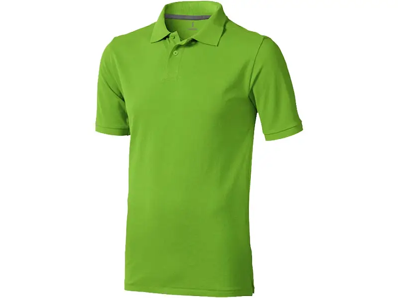 Calgary мужская футболка-поло с коротким рукавом, зеленое яблоко - 3808068S