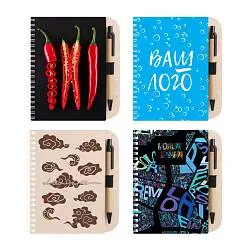 Блокнот на пружине Woodpad на заказ, 14,7х17,1 см