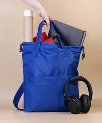 Сумка-рюкзак "Carry", серый с бирюзовым