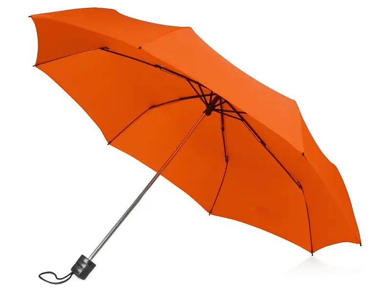 Зонт складной Columbus, механический, 3 сложения, с чехлом, оранжевый - 979008