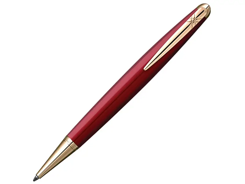 Ручка шариковая Pierre Cardin MAJESTIC с поворотным механизмом, красный/золотой - 417559
