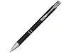 Алюминиевая шариковая кнопочная ручка Moneta, черные чернила, белый
