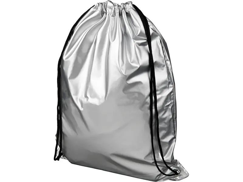 Блестящий рюкзак со шнурком Oriole, серебристый - 12047000