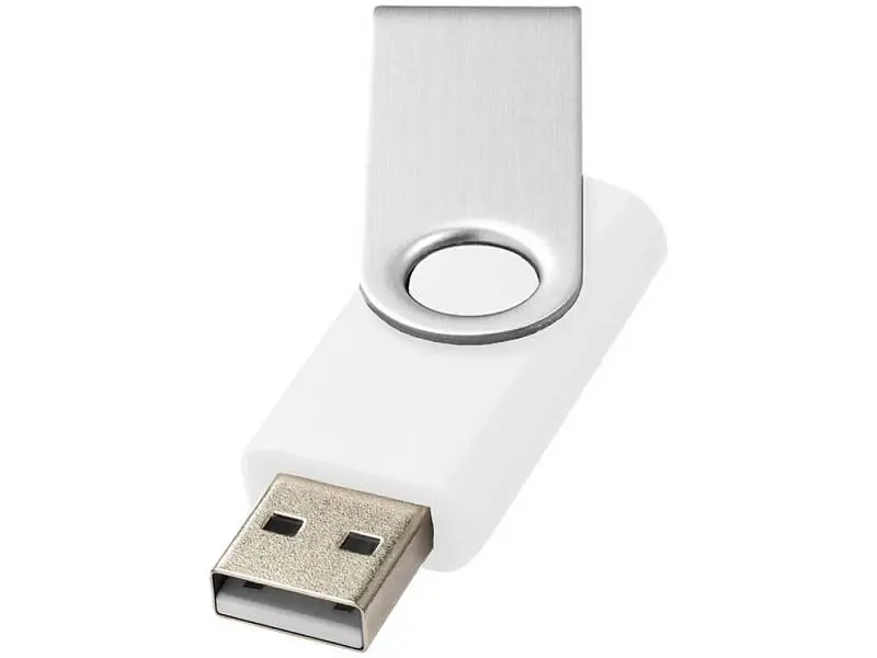 USB-флешка на 32 Гб Rotate Basic, белый