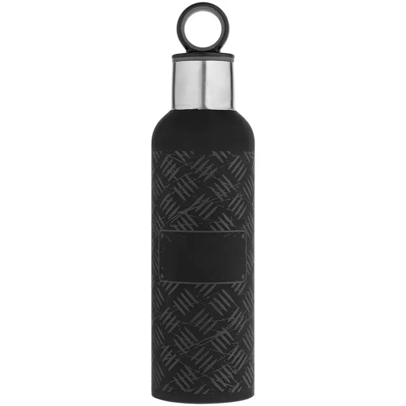 Tермобутылка Hard Work Black, высота 26 см, диаметр 7 см; упаковка: 27x7,7x7,7 см
