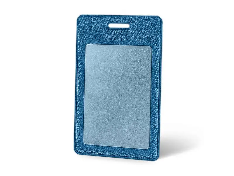 Вертикальный карман из экокожи для карты Favor, синий - 112122