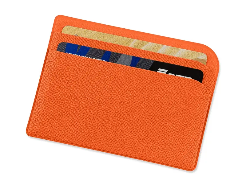 Картхолдер для 3-пластиковых карт Favor, оранжевый - 113108