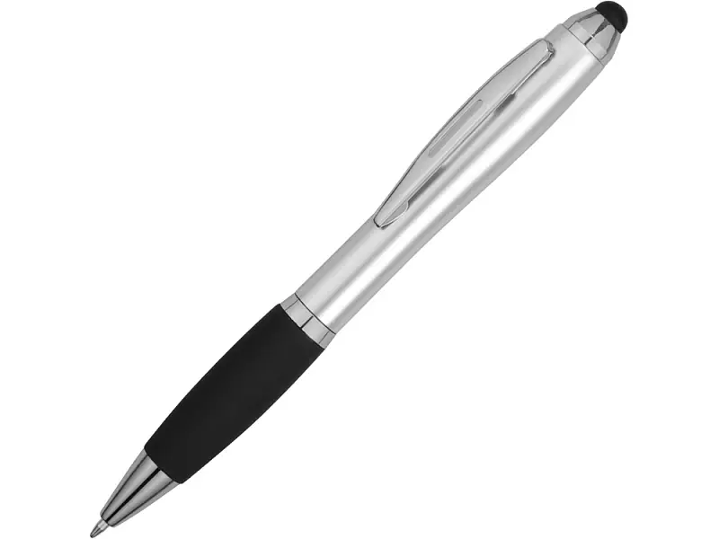 Шариковая ручка-стилус Nash, серебристый, черные чернила - 10639201