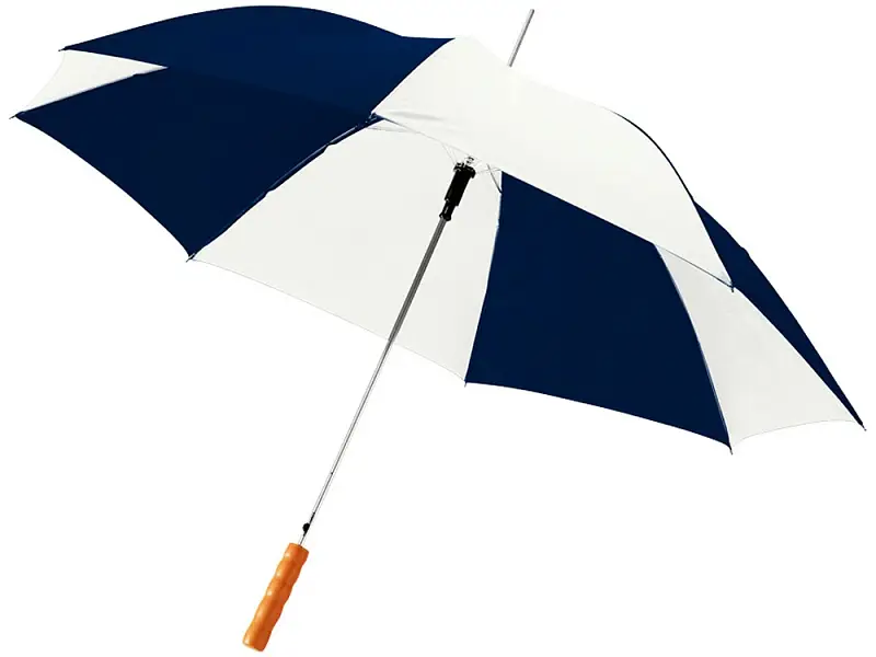 Зонт-трость Lisa полуавтомат 23, темно-синий/белый - 10901711