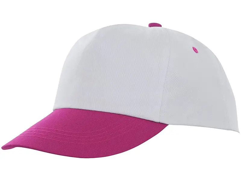 Пятипанельная двухцветная кепка Icarus, белый/розовый - 38670210