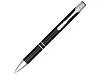 Кнопочная шариковая ручка Moneta из анодированного алюминия, черные чернила, фуксия