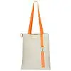 Сумка для покупок White GLOW 325 г/м² с ремувкой, оранжевая