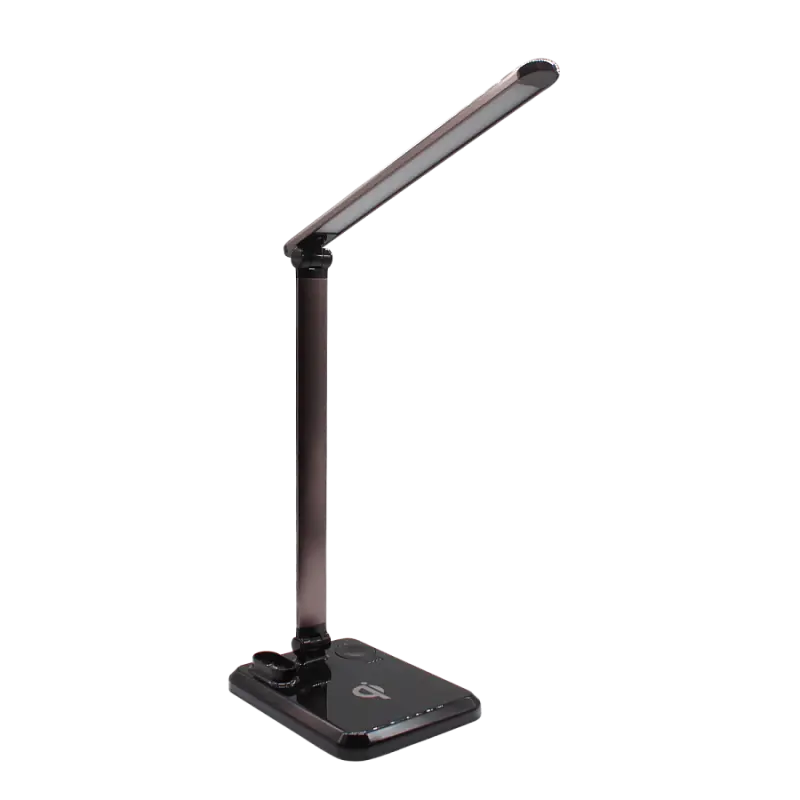 Настольная лампа Geek с беспроводной зарядкой (черный) - 14.02
