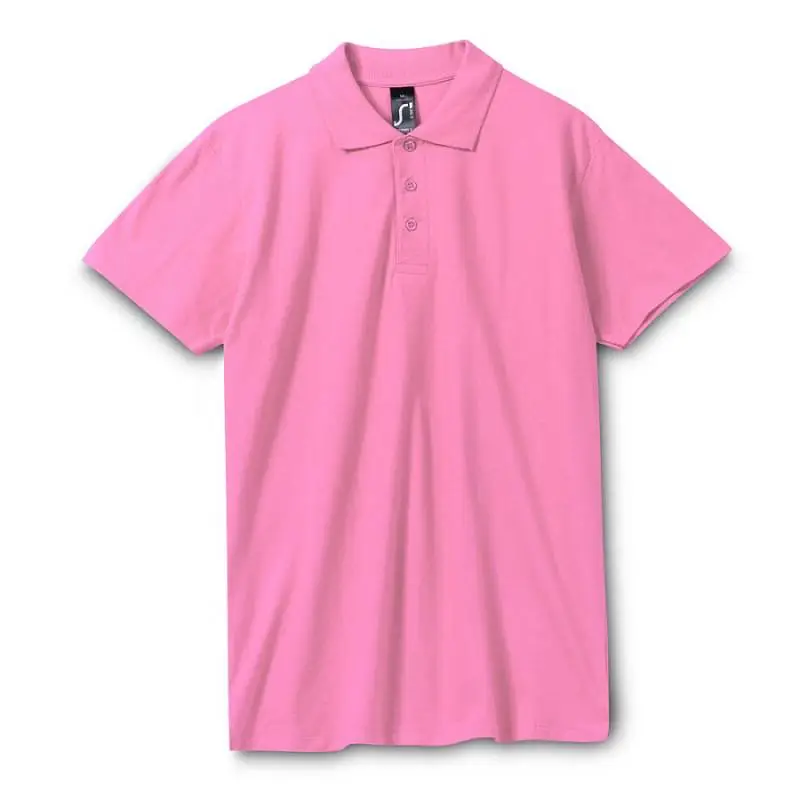 Рубашка поло мужская Spring 210 розовая, размер S - 1898.561