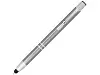 Шариковая кнопочная ручка-стилус Moneta из анодированного алюминия, titanium