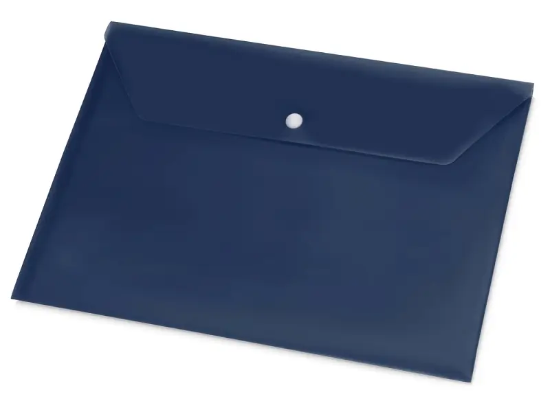 Папка-конверт А4 с кнопкой, синий - 19116