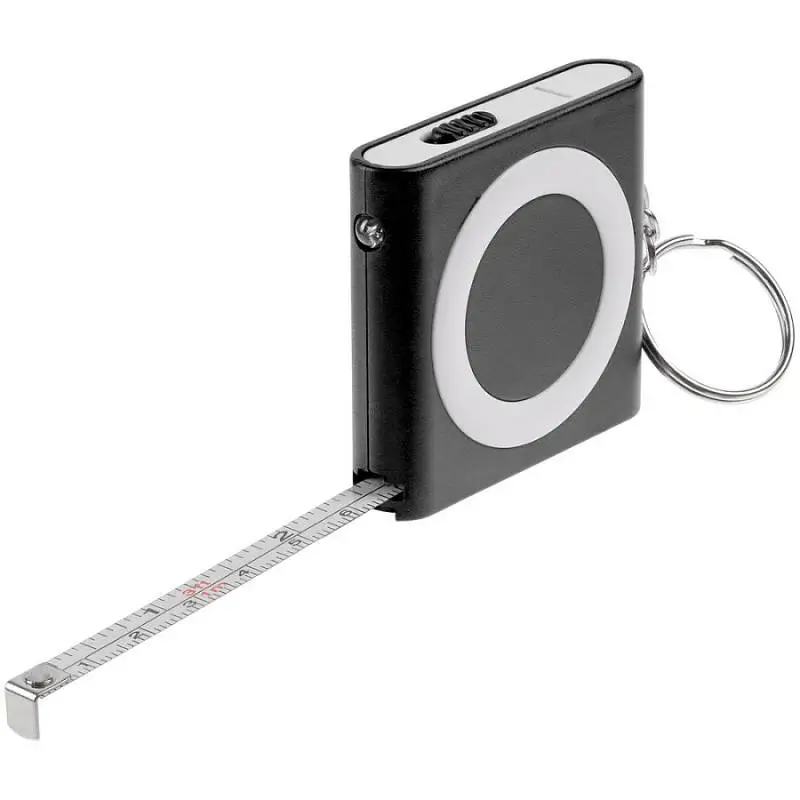Брелок-фонарик с рулеткой Rule Tool, 5x5,2x1,3 см, диаметр кольца 2,5 см - 16383.30