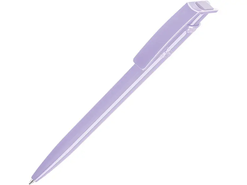 Ручка шариковая пластиковая RECYCLED PET PEN, синий, 1 мм, светло-фиолетовый - 187953.18