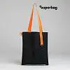 Шоппер Superbag black (чёрный с синим)