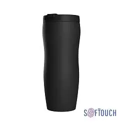 Термостакан "Монтана", покрытие soft touch, 0,4 л., черный