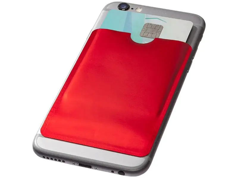 Бумажник для карт с RFID-чипом для смартфона, красный - 13424602