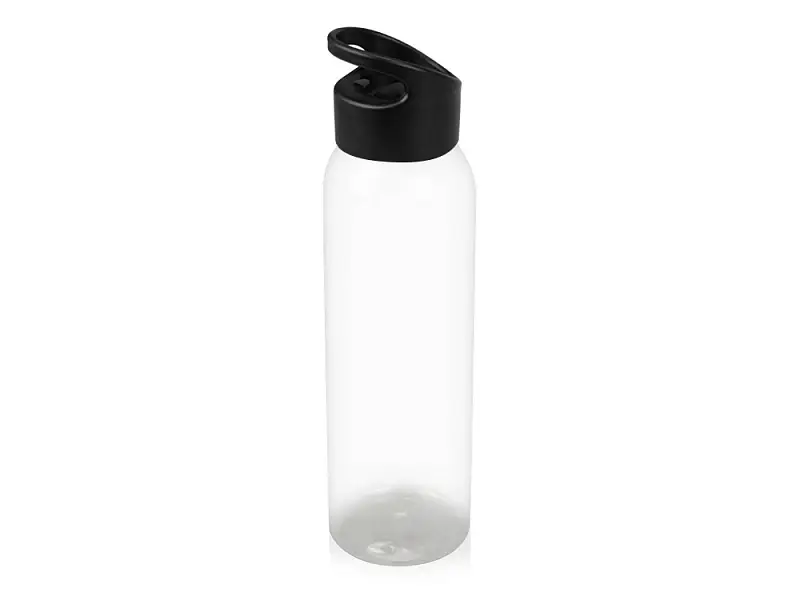 Бутылка для воды Plain 2 630 мл, прозрачный/черный - 823307