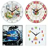 Часы стеклянные на заказ Time Wheel, диаметр 28 см, упаковка 30,5х28,5х4,2 см