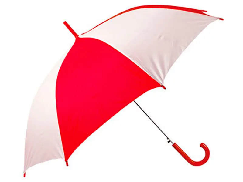 Зонт-трость Тилос, красный/белый - 906161