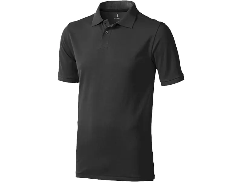 Calgary мужская футболка-поло с коротким рукавом, антрацит - 3808095S