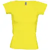 Футболка женская с глубоким вырезом Melrose 150 лимонно-желтая, размер S